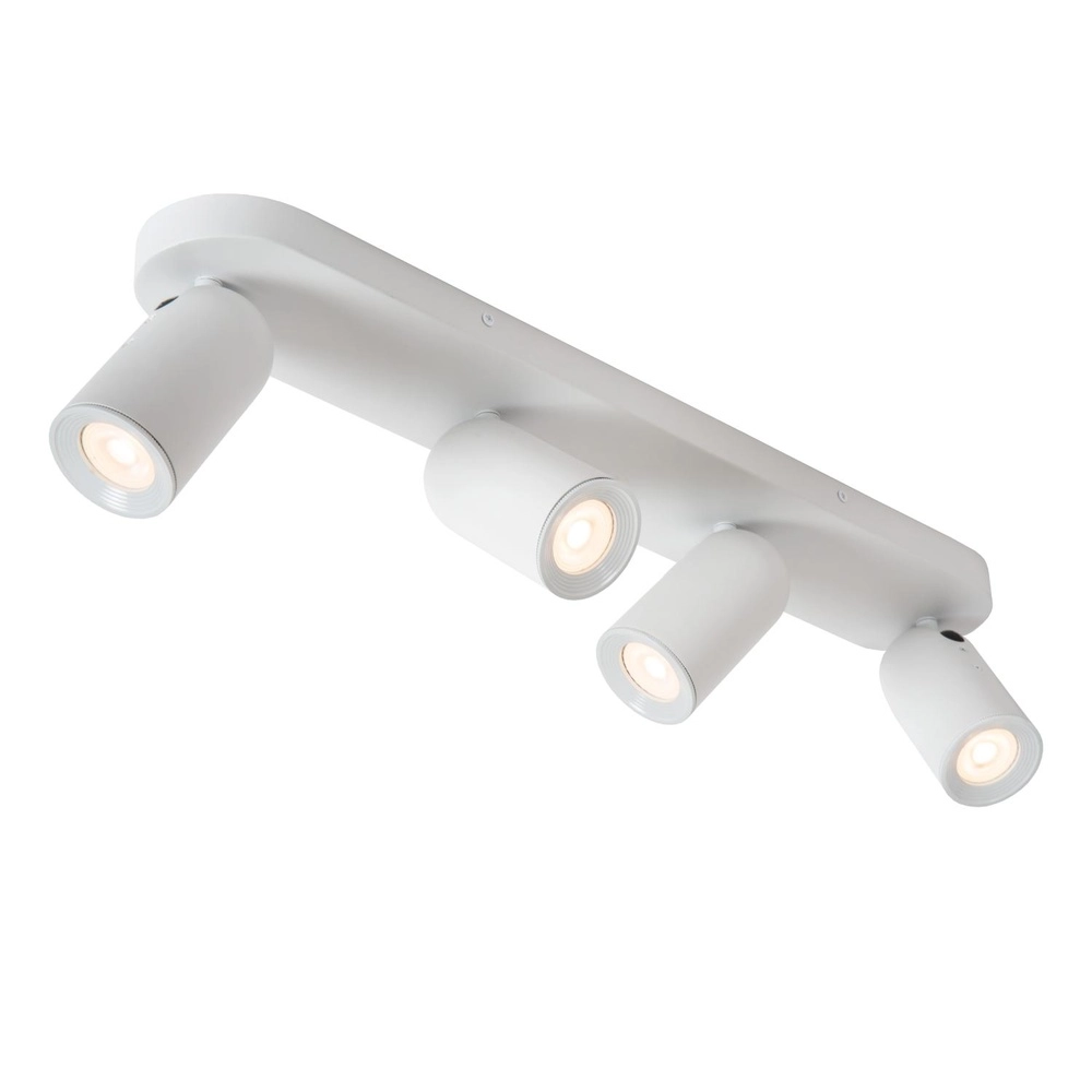 Plafondspot Punch 4-lichts wit Lucide 5411212134462
