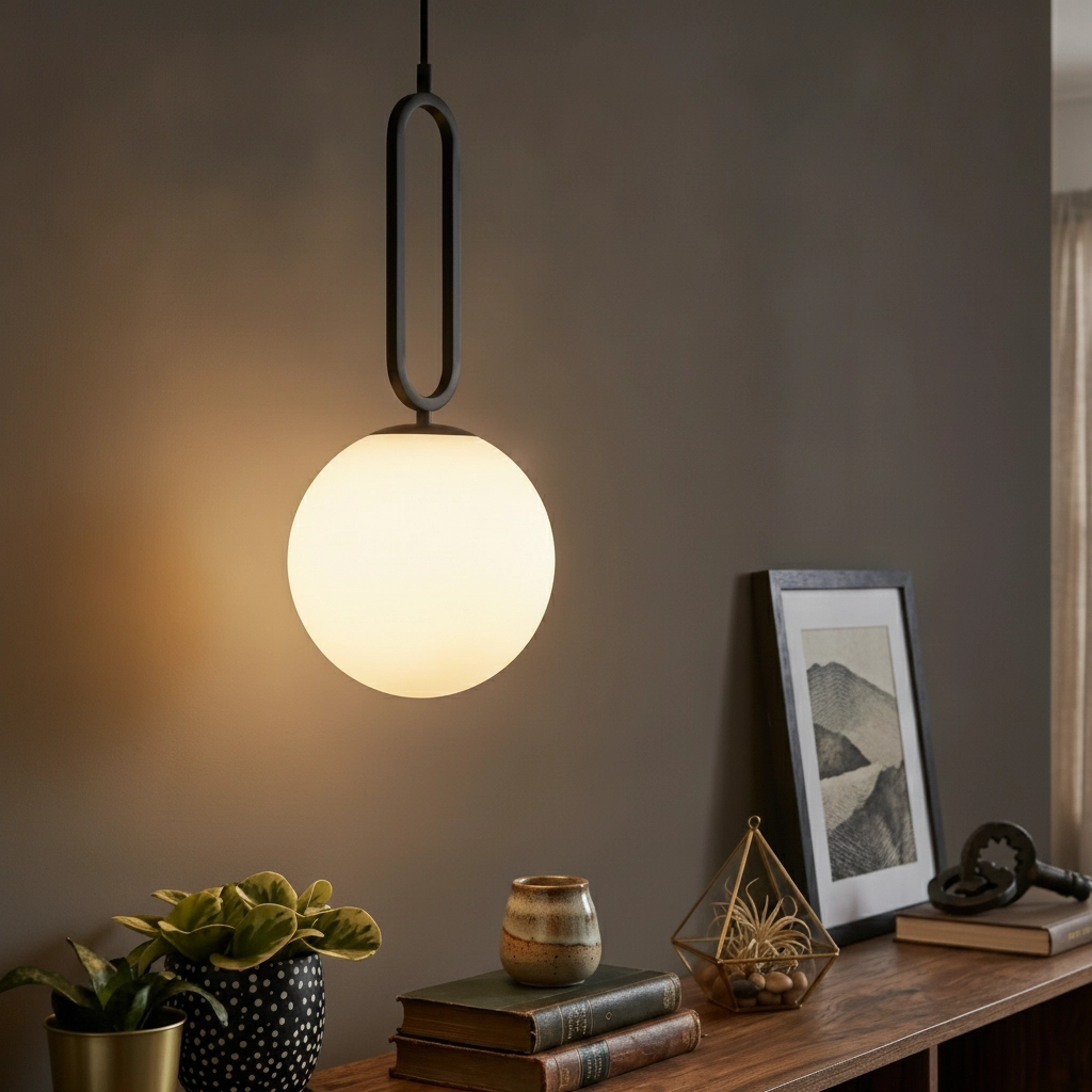Hanglamp Grus zwart Ø 20cm