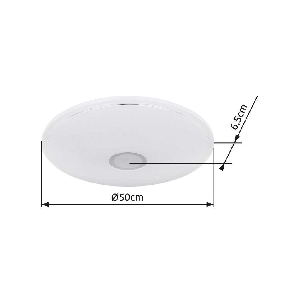 Plaffoniere Connor design wit Ø 50cm instelbaar Globo 9007371403080