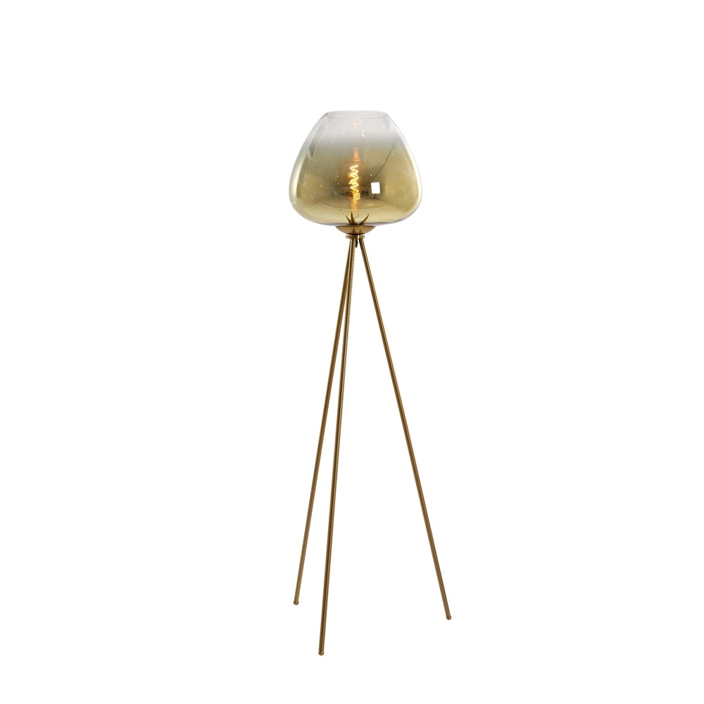 Tripod vloerlamp Mayson goud Light & Living 8717807674519
