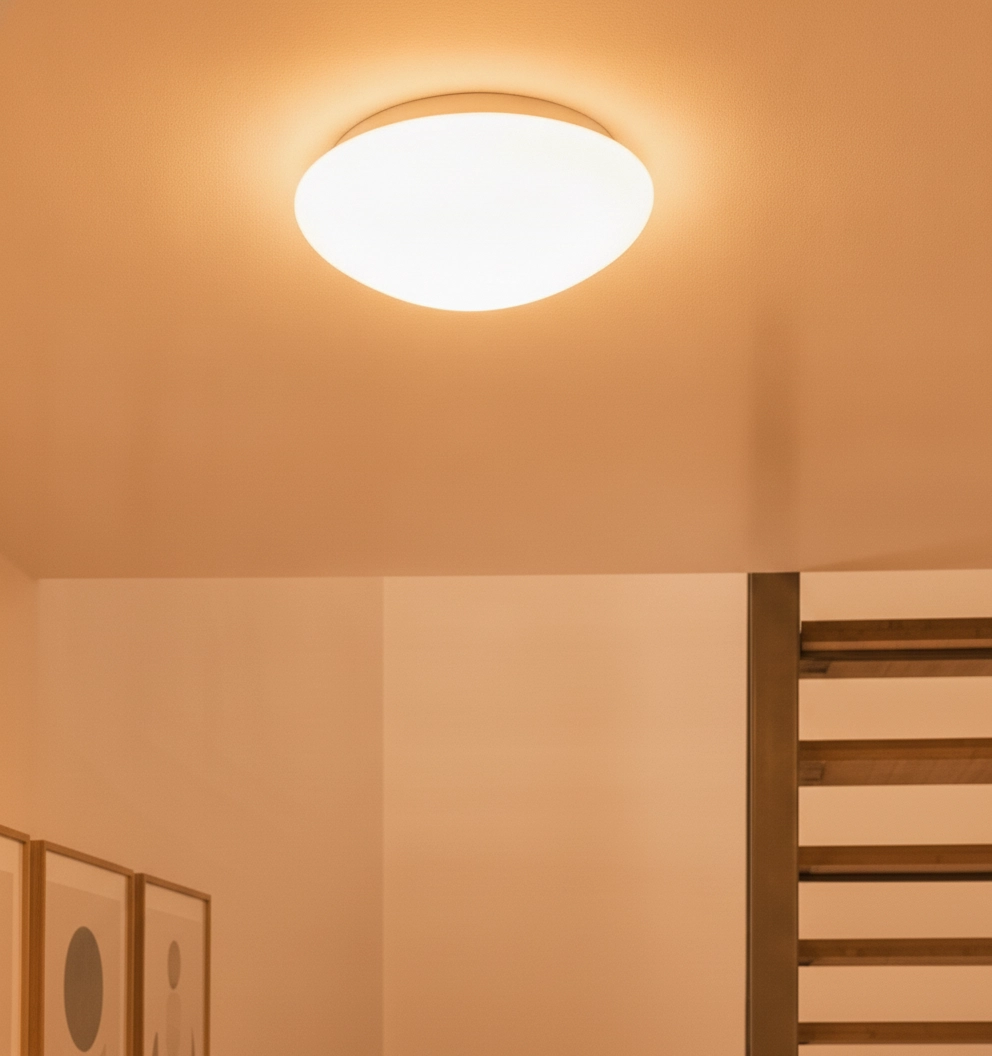 Plafondlamp Brest Ø 23cm wit