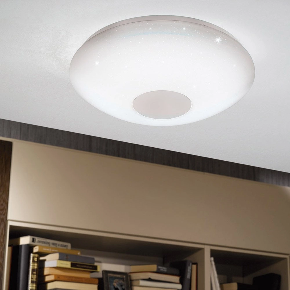 Led plafondlamp Voltago 2 RGB Crystal rond 30cm wit Eglo 9002759959715