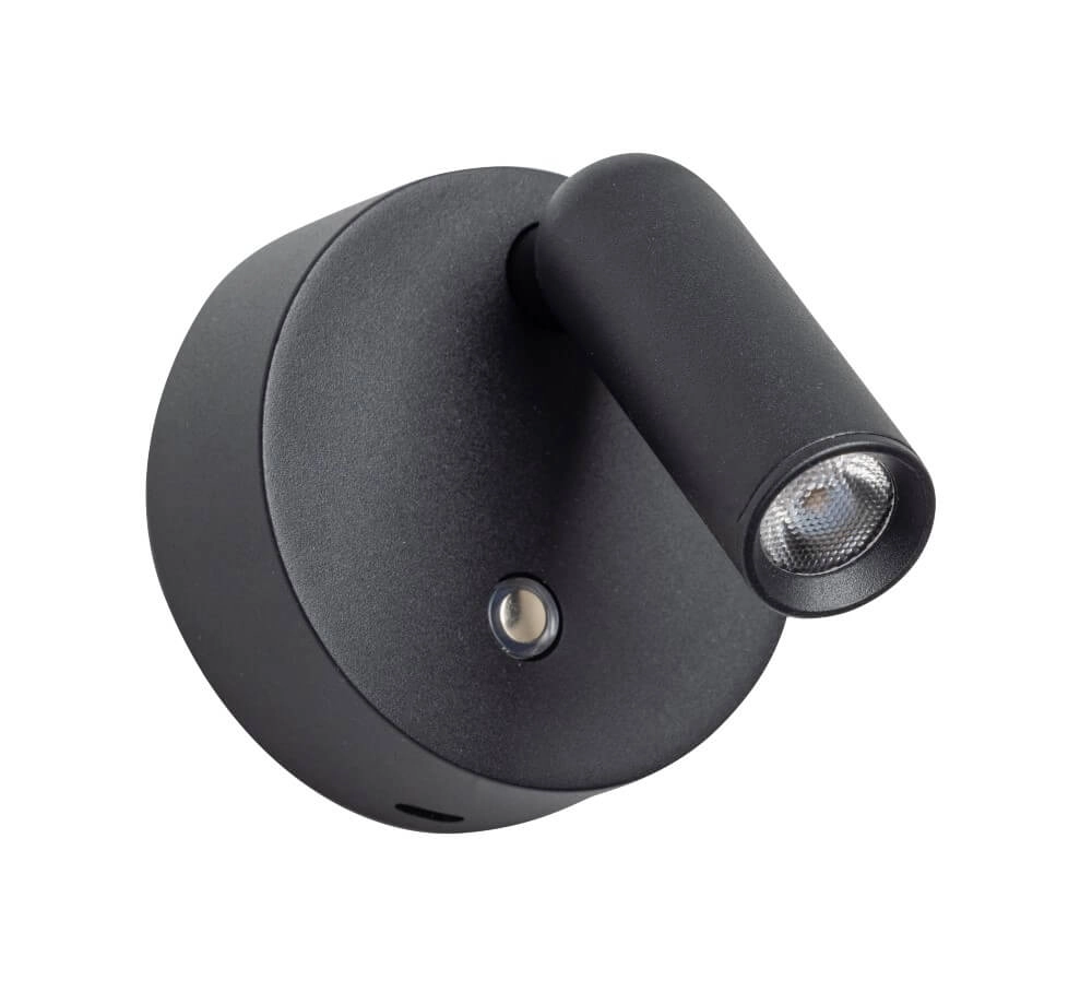 Opbouwspot Wiflex zwart