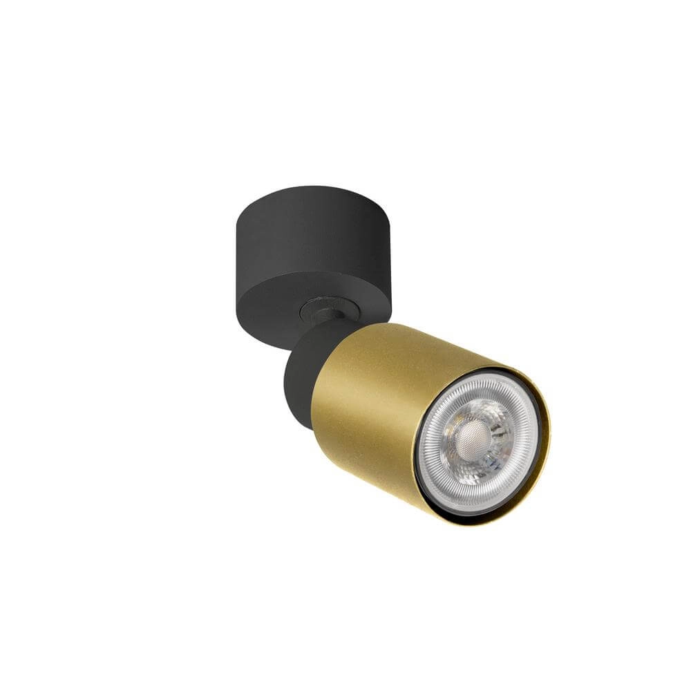 Opbouwspot Puri 2.0 Tube zwart-goud enkel SLV 4024163294416