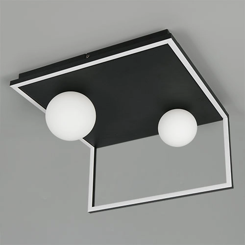 Design plafondlamp Arola zwart Trio 4017807683578