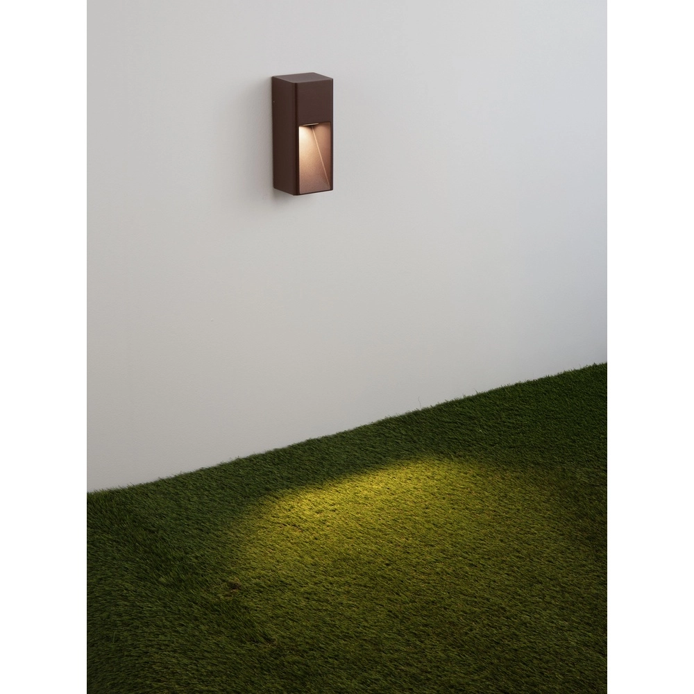 Strakke wandlamp Mazu roestbruin Lyora 5212063504363
