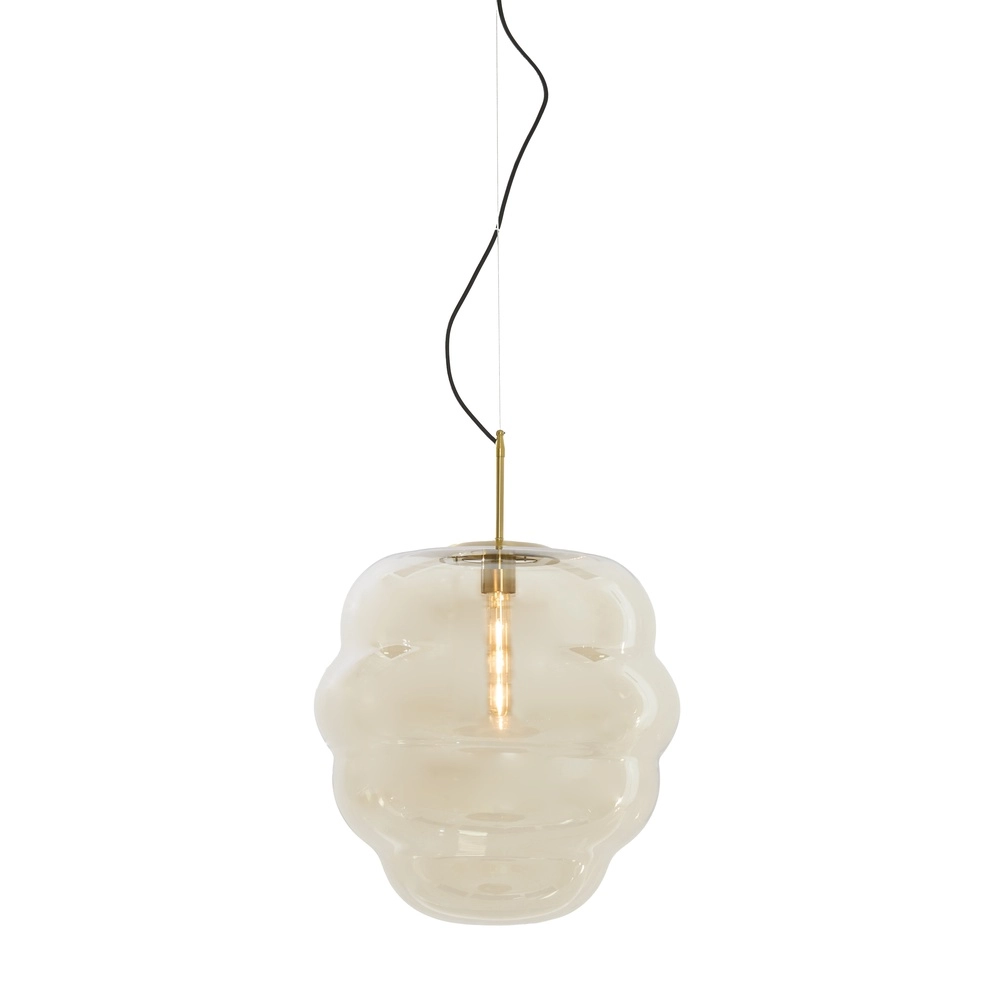 Ø 45cm hanglamp Misty met amber glas Light & Living 8717807645670