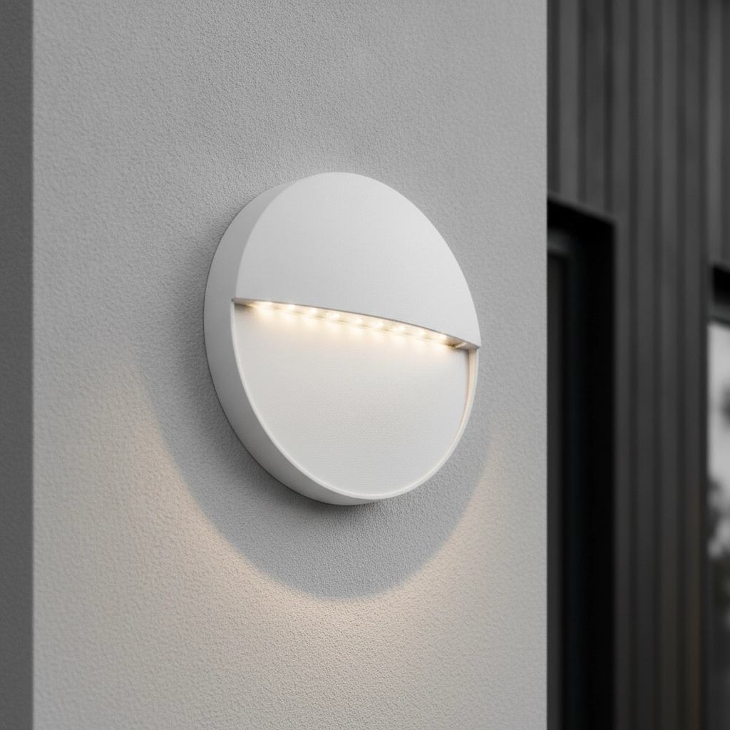 Ronde wandlamp Rodix wit