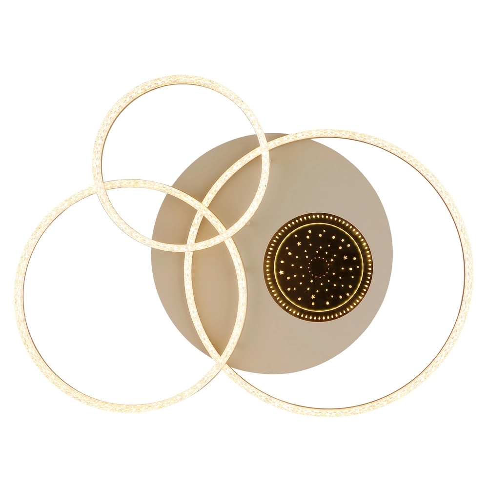 Plafondlamp zand bruin Sanford rond Globo 9007371589739