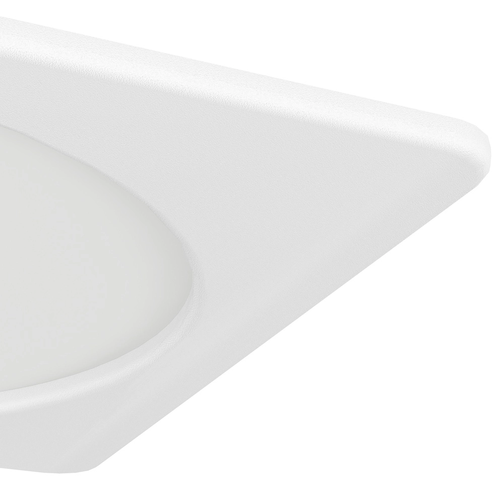 Inbouw lamp Fueva 6 vierkant - wit - 16,6x16,6cm Eglo 9008606330805