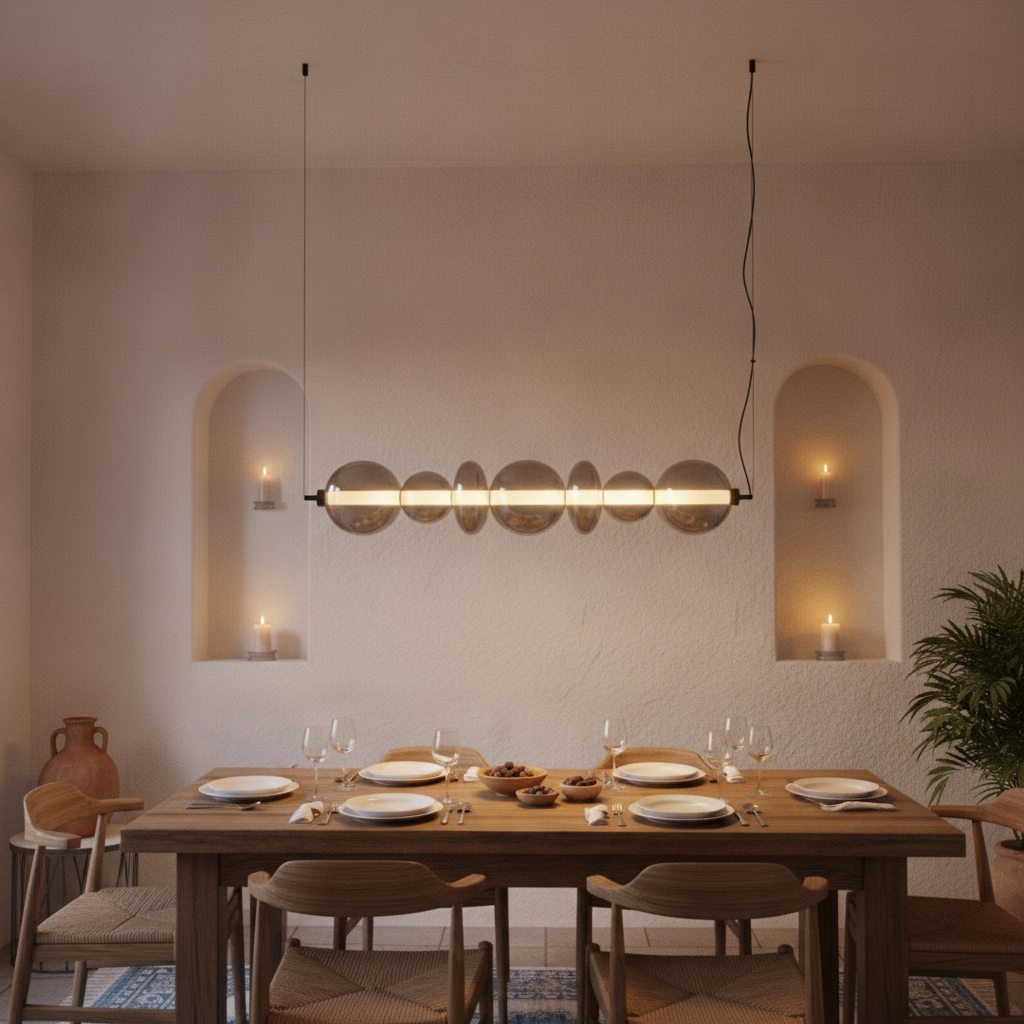Hanglamp Bally smoke glas horizontaal
