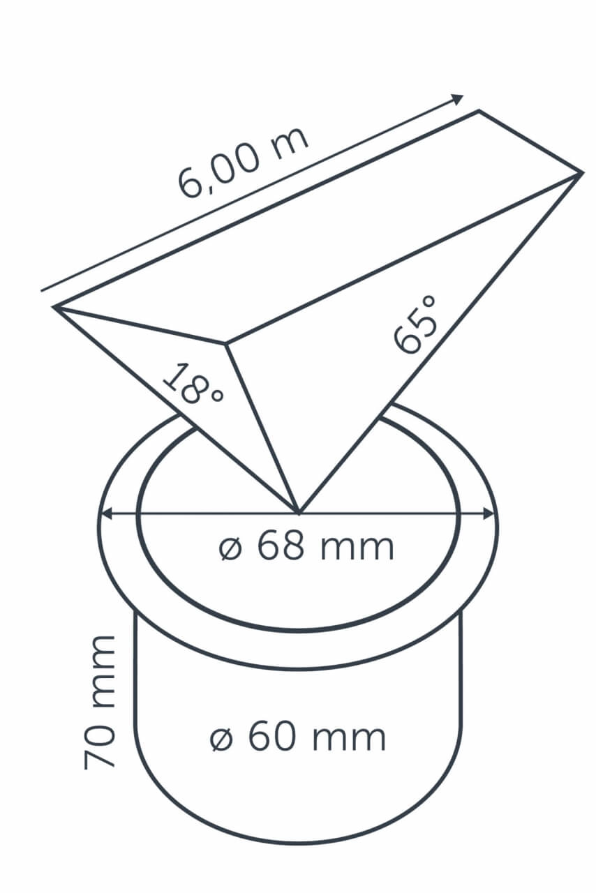 Inbouwspot Big Flux Asymmetric 12 volt LED In-lite 8717051004599
