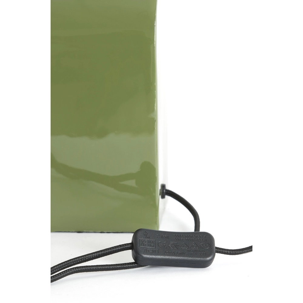 Lichtgroene bureaulamp Cardona met goud - 1x E27 Light & Living 8717807816261