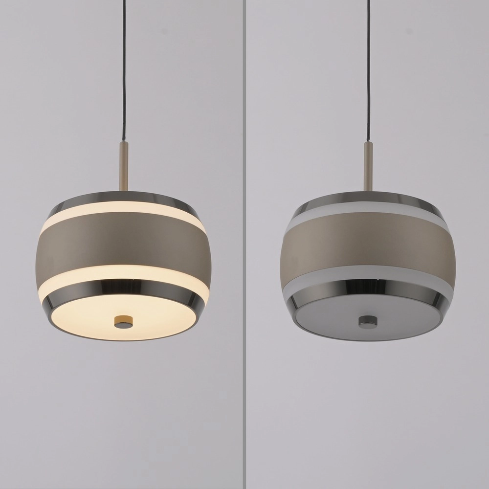 Strakke led pendel Pure Falling Rings bronce Paul Neuhaus 4012248396568