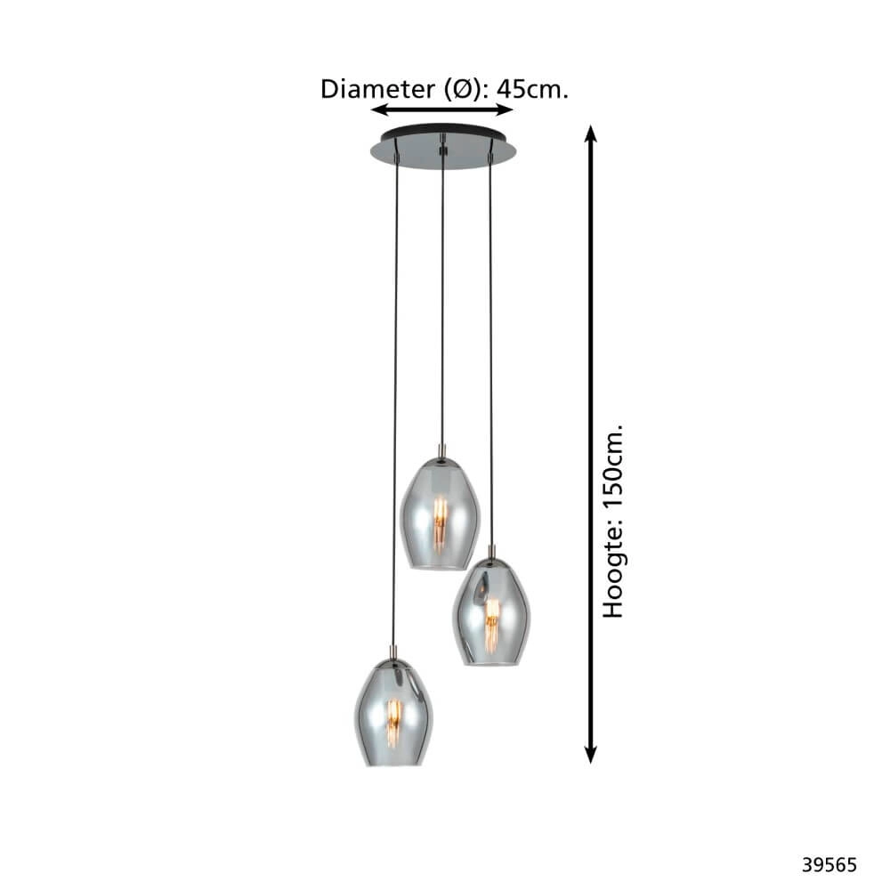 Vide hanglamp Estanys Ø Stars of Light 9002759395650