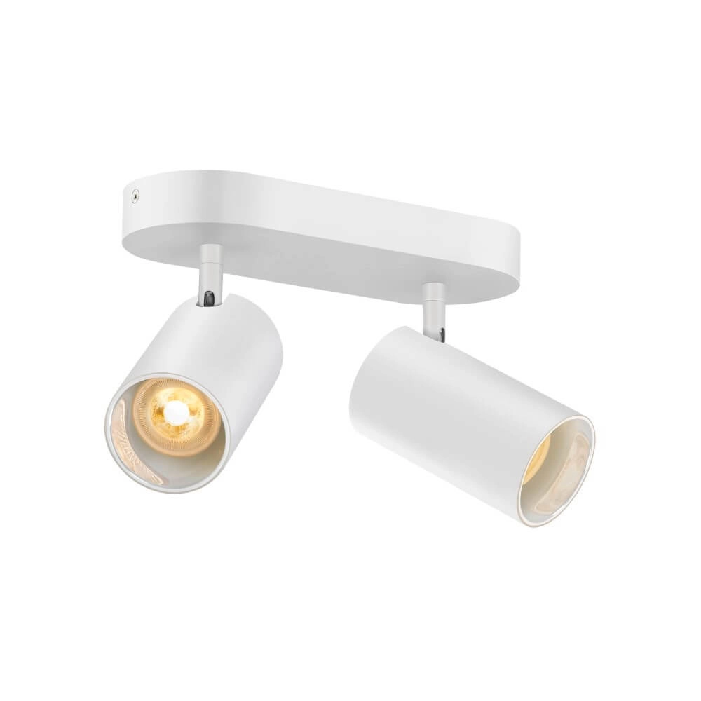 2-lichts opbouwspot Asto Tube wit - 2x GU10