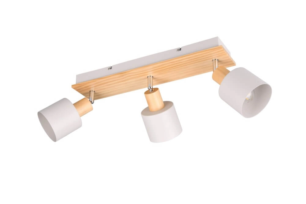 3-lichts plafondlamp Shanti met houtlook Trio 4017807615739