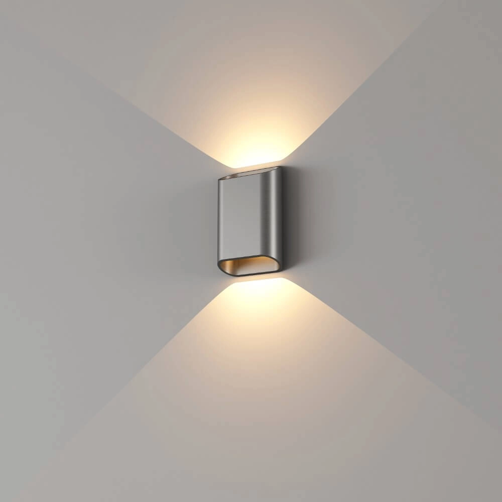 Wandlamp Diaz S Gun metal