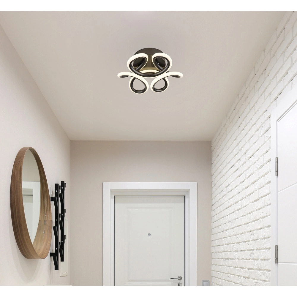 Unieke plafondlamp Melisand zwart Globo 9007371512348