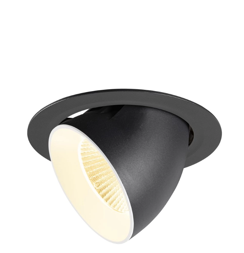 Inbouwspot Numinos Gimble XL zwart/wit 3000K - 20gr SLV 4024163308717