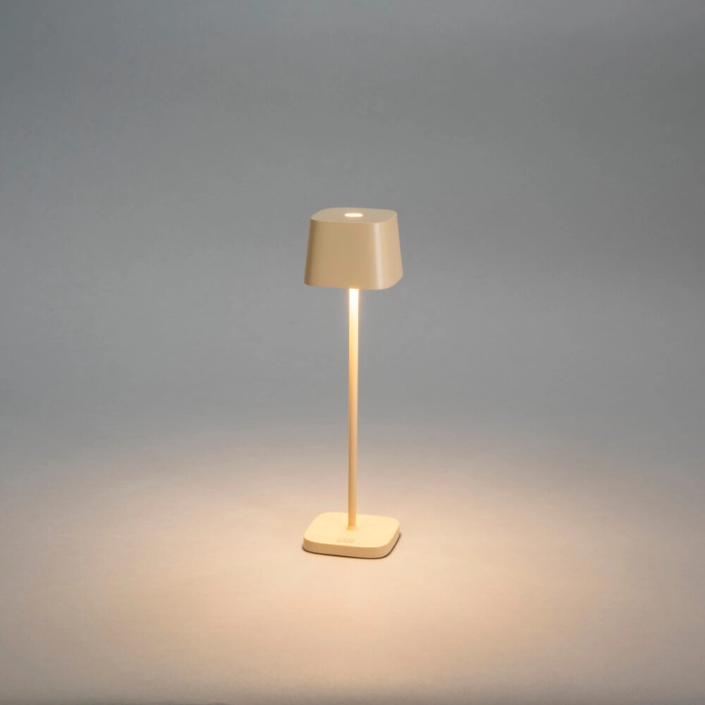 Oplaadbare tafellamp Capri mini zand bruin KonstSmide 7318307829334