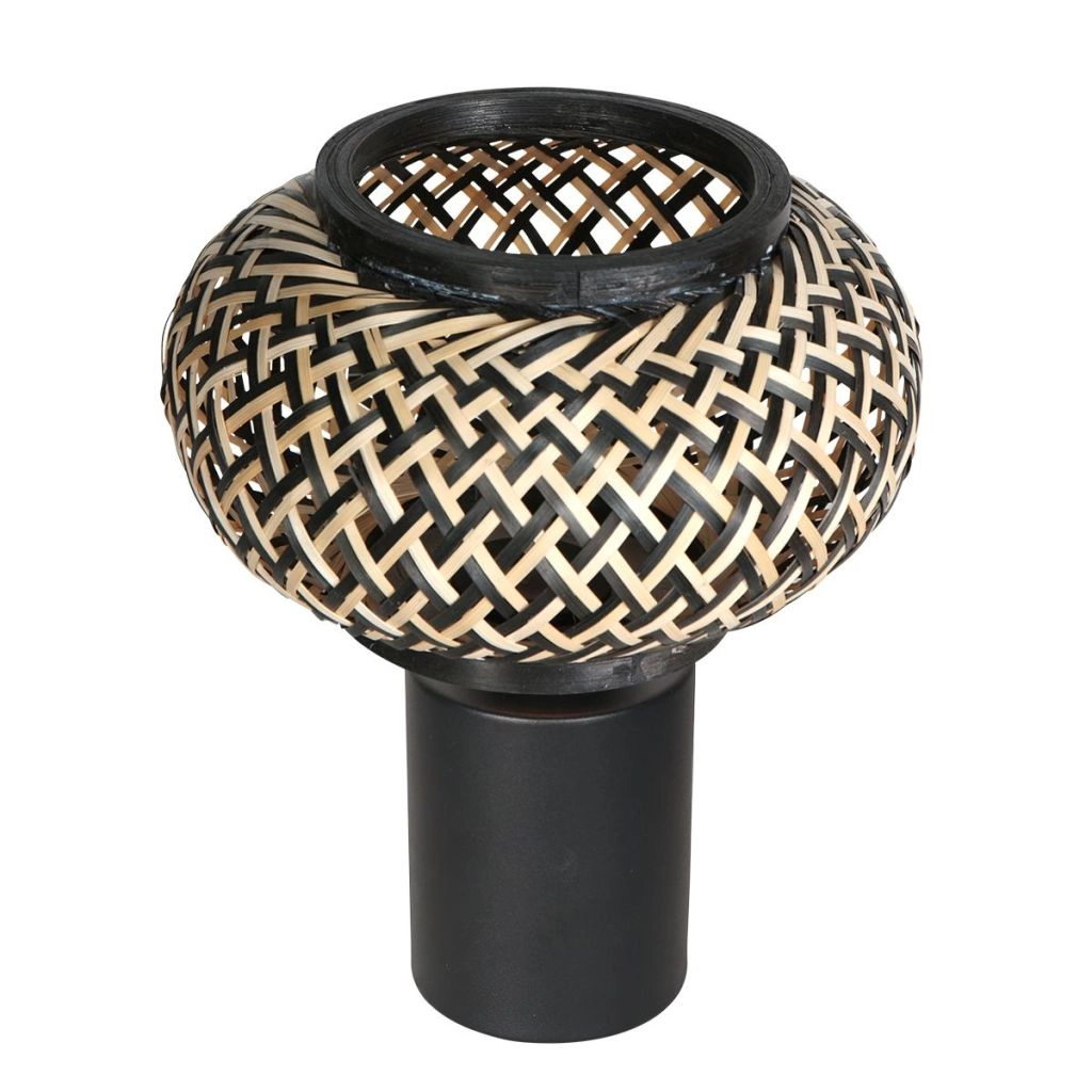 Tafellamp Nox Light met bamboe kap Ø22,5cm Steinhauer 8712746182927