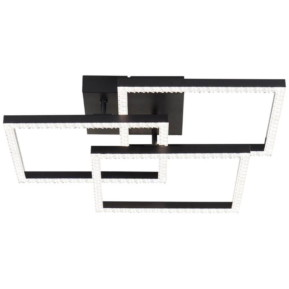 Zwarte plafondlamp Ranni 3900lm