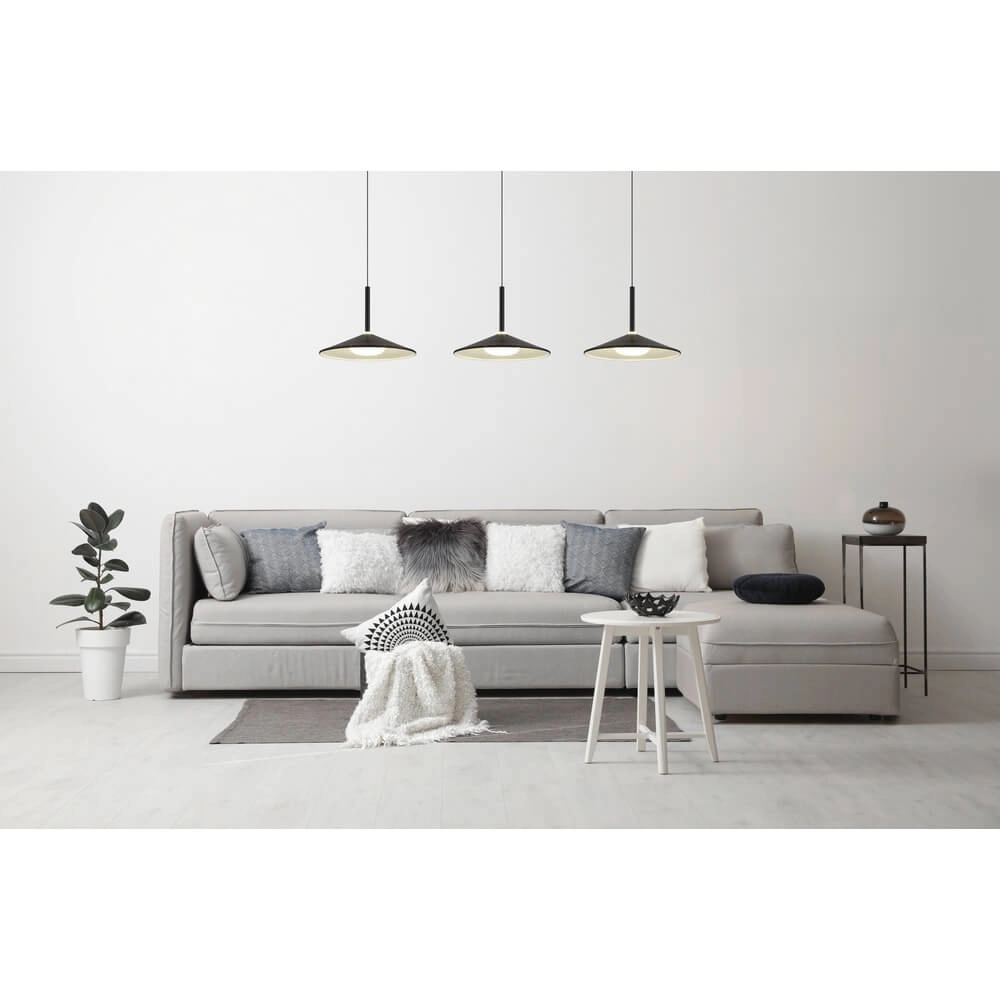 Design hanglamp Lampone 3-lichts zwart Globo 9007371462810