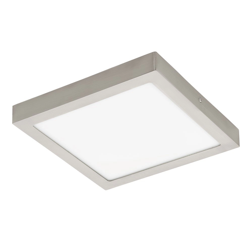 Led plafondlamp Fueva-C Square 30cm nikkel mat
