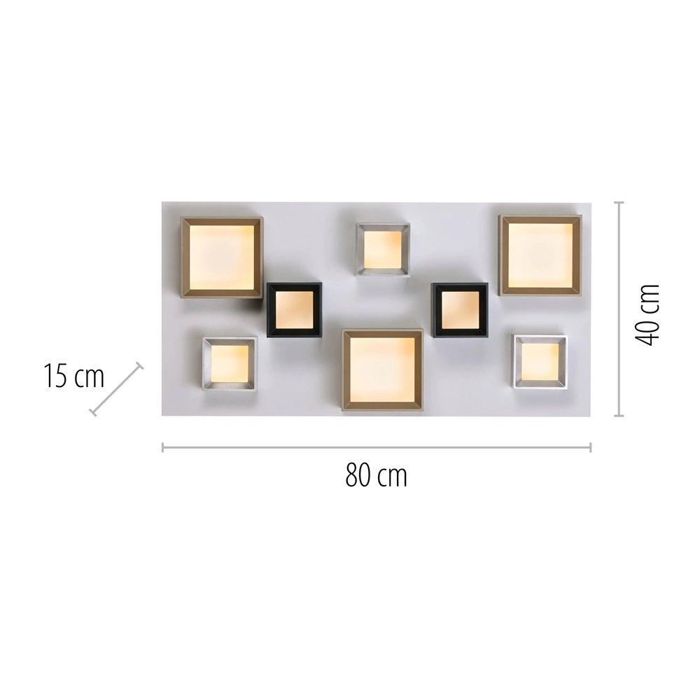 Led plafondlamp Pure Manhattan 8-lichts Paul Neuhaus 4012248396896