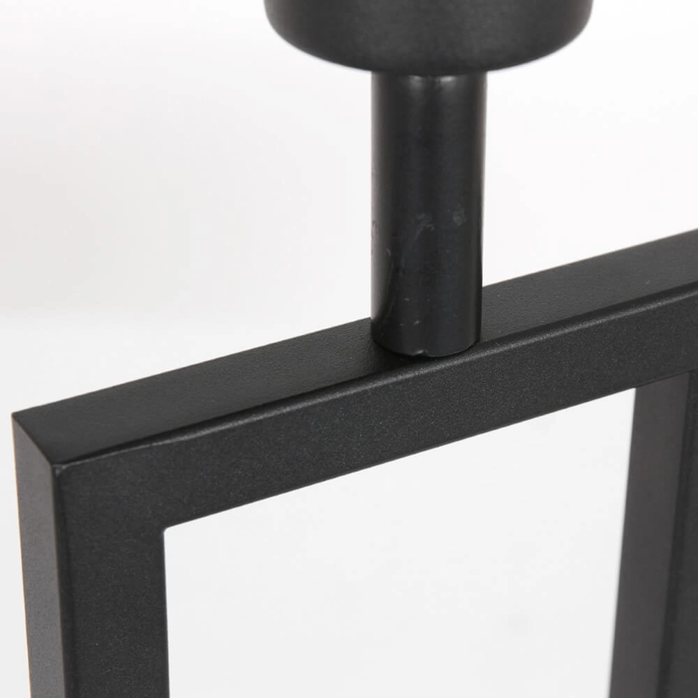 Tafel schemerlamp Stanger zilver velvet met zwart Steinhauer 8712746151695