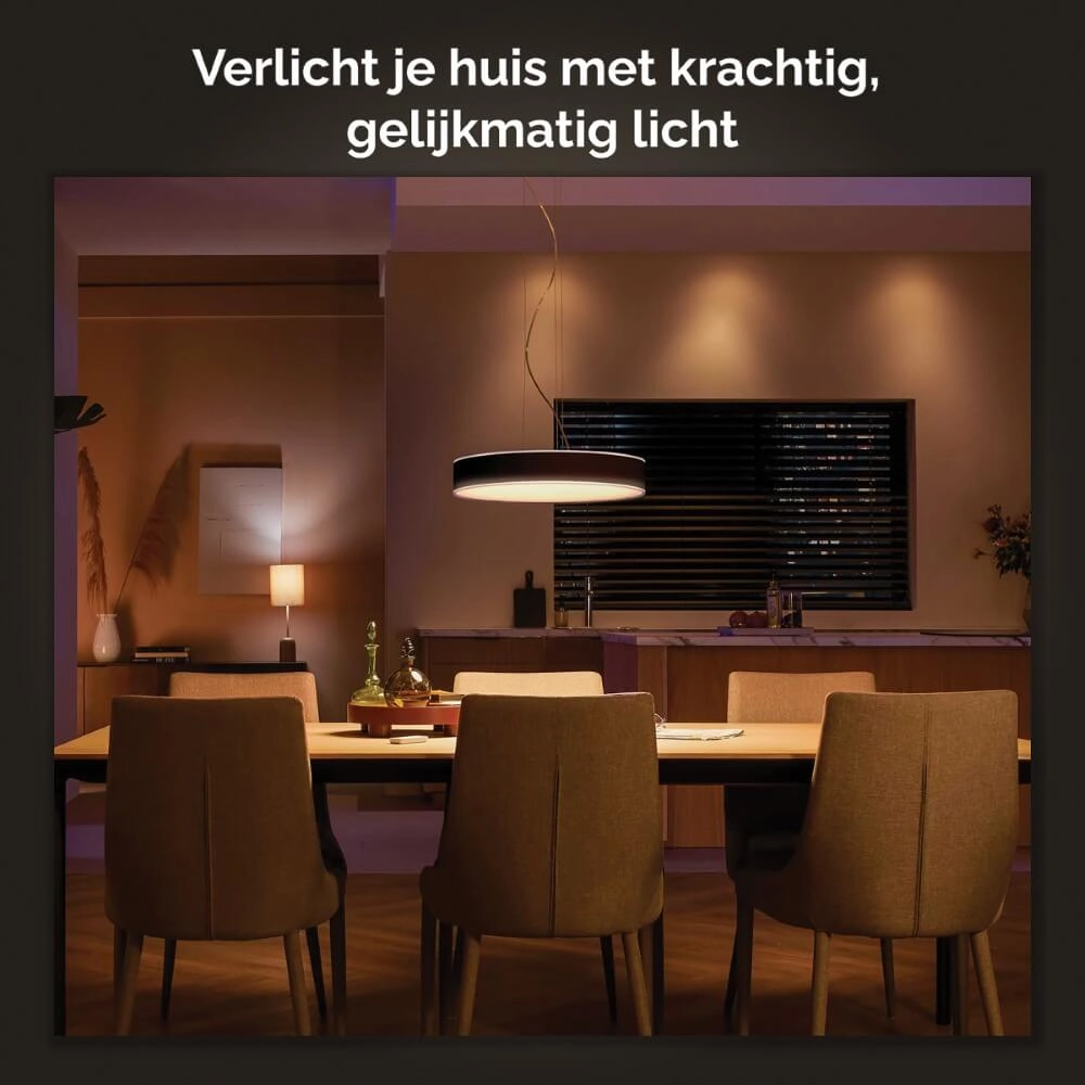 Hanglamp Hue Enrave - White Ambiance Ø 42,5cm zwart Philips 8718696176580