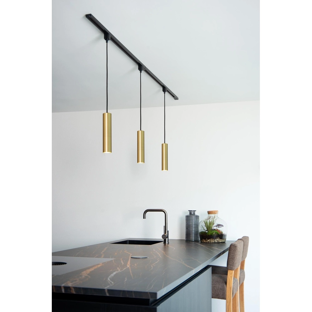 Rail hanglamp Track Floris 1-fase goud Lucide 5411212093363