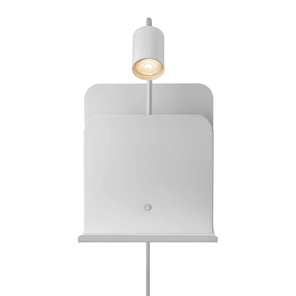 Witte wandlamp Roomi met usb-aansluiting Nordlux 5704924005657