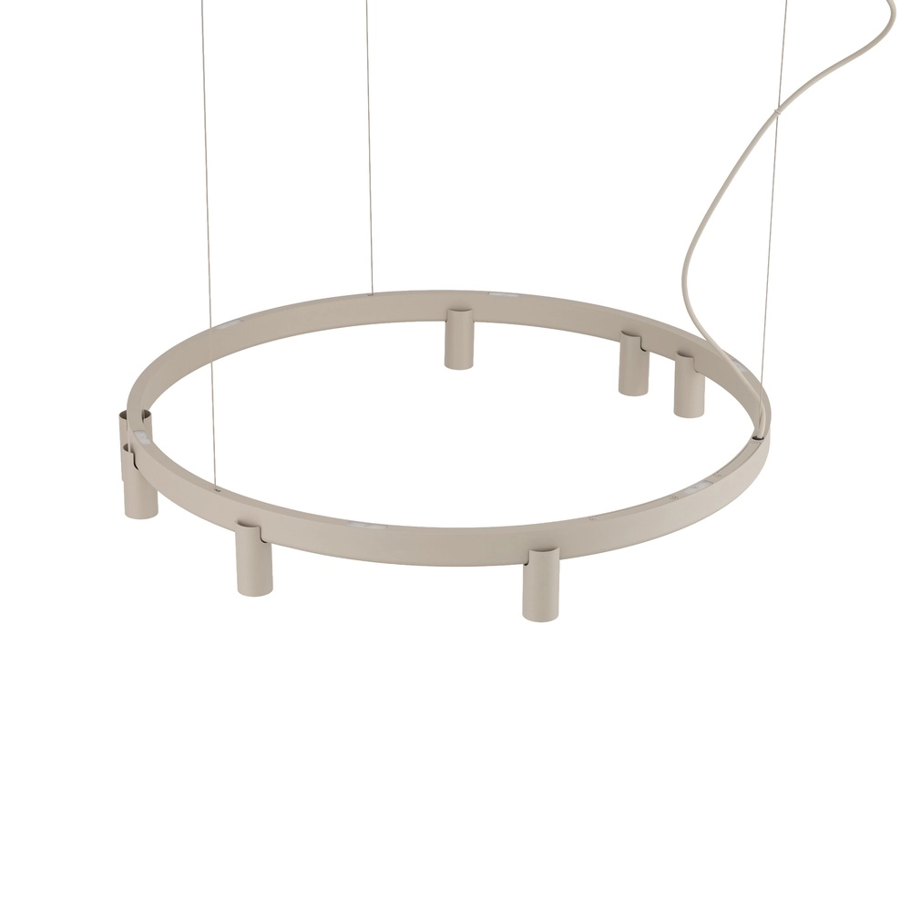 Design hanglamp Fourty zand bruin Ø 80cm Lyora 5903139122849