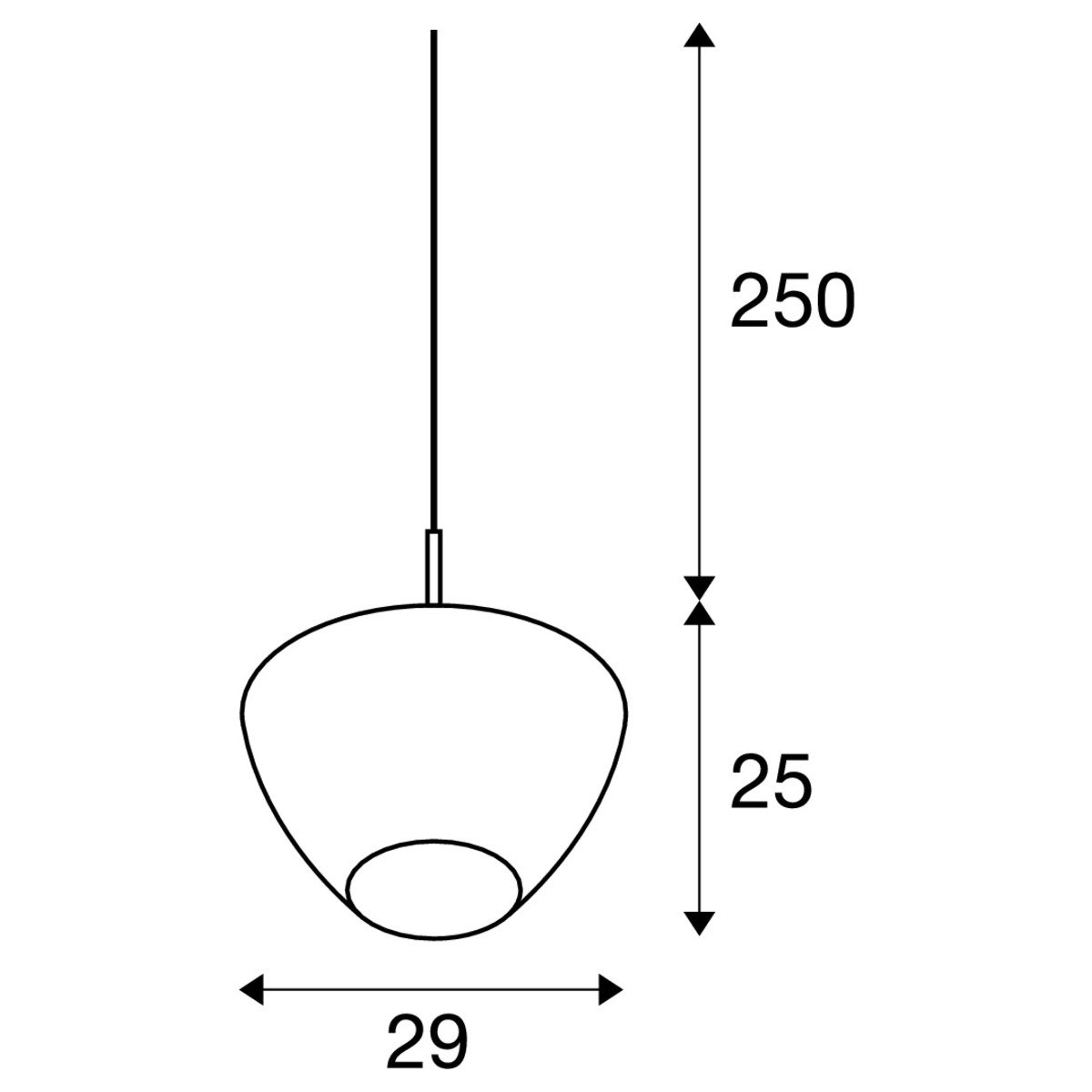 Ronde hanglamp Pantilo Convex SLV 4024163236003