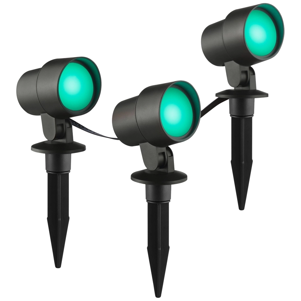 Smart prikspot set Kamara RGB - 3 stuks - met 3 meter snoer en stekker Brilliant 4004353453717