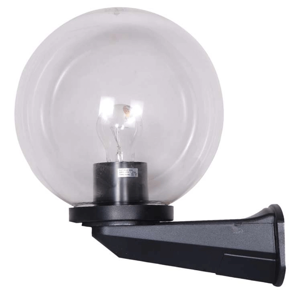 Bol lamp Bolano 25cm. muur clear