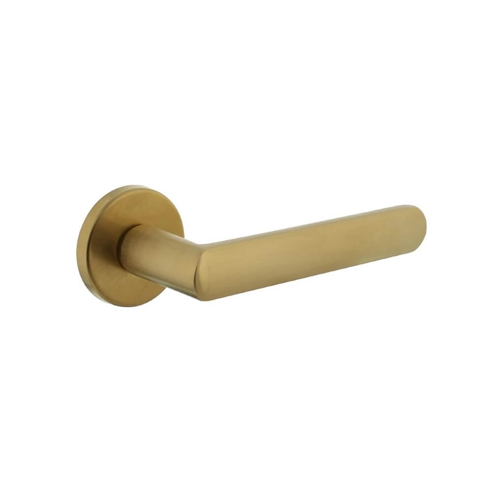 Deurklink Sora rozet rond messing