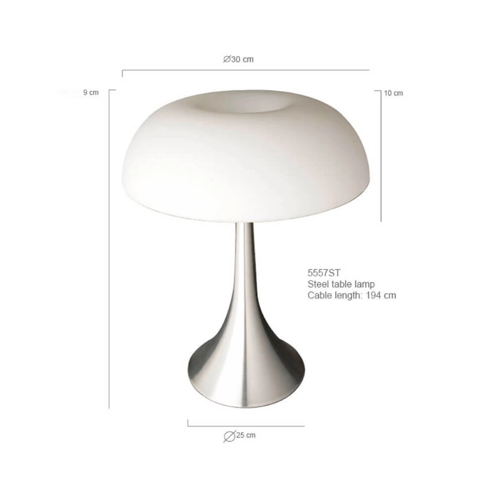Tafellamp Ancilla 30cm metaalgrijs Steinhauer 8712746043716