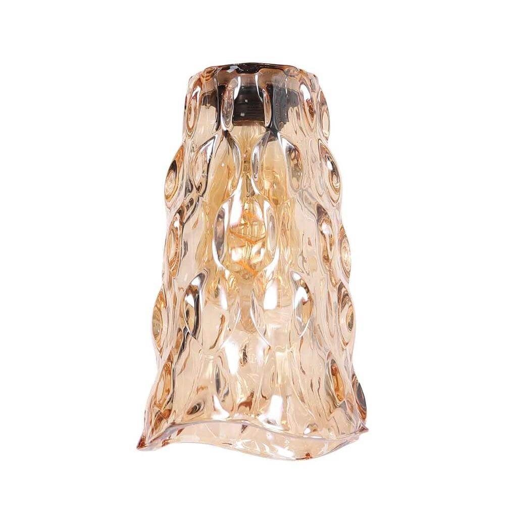 Tafellamp Vidrio zwart met amber glas Steinhauer 8712746173734