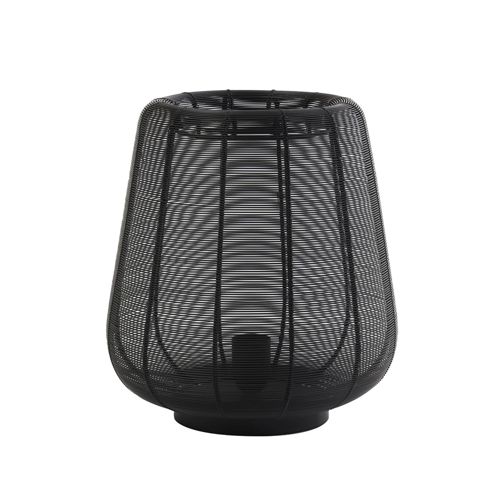 Zwarte tafellamp Adeta Ø 29cm Light & Living 8717807600938