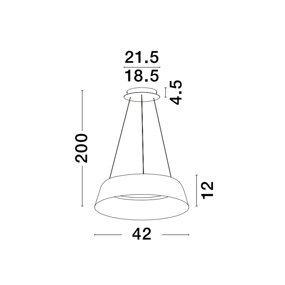 Hanglamp Alba wit Ø 42cm Lyora 5212017439000