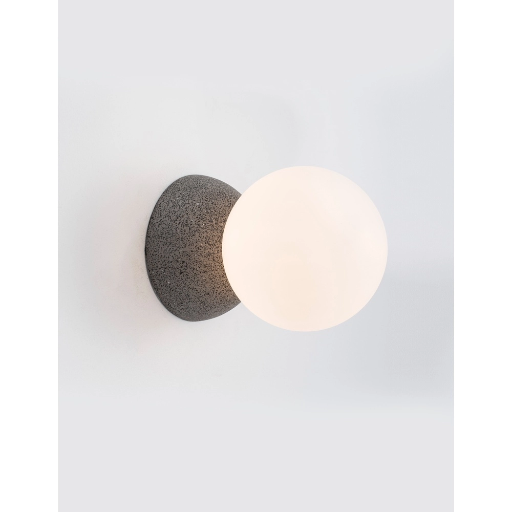 Wandlamp Zero grijs met wit