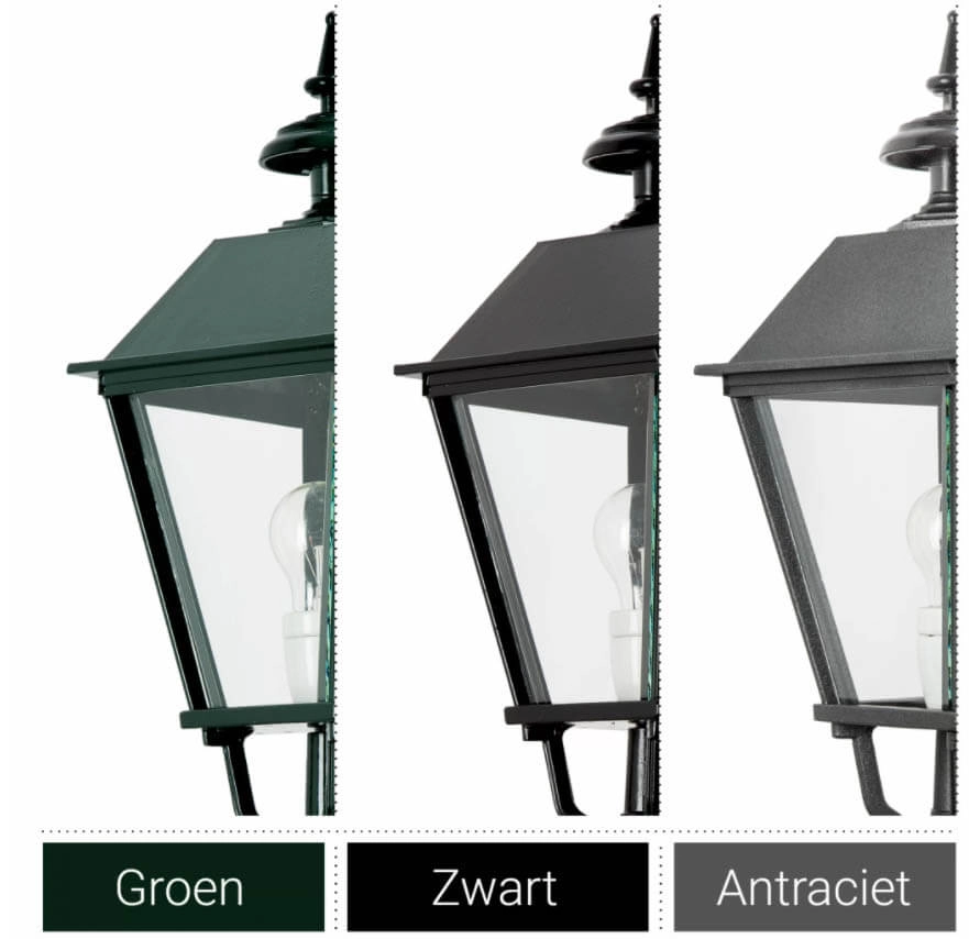 Oudhollandse lantaarn Siegburg zwart KS verlichting 8714732090902