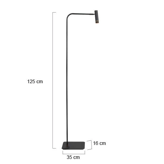Vloerlamp Lumo zwart Steinhauer 8712746184655