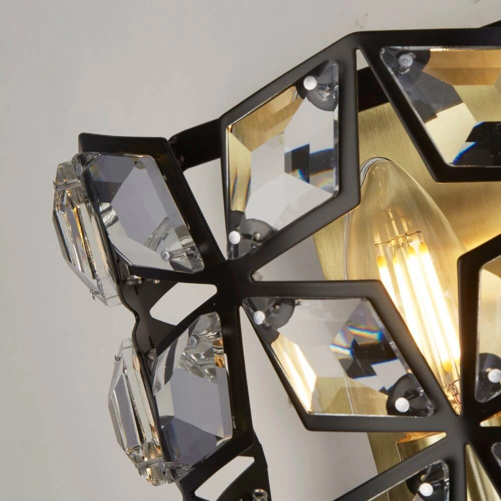 Wandlamp Iris goud Searchlight 5053423243634