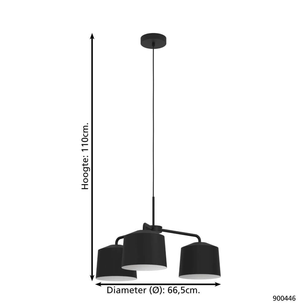 Moderne eettafel hanglamp Caguanes Eglo 9008606243969