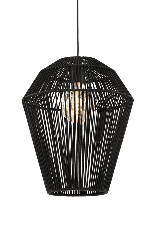 Bohemian hanglamp Deya zwart Ø 38cm