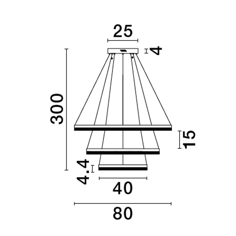 Hanglamp Adria goud Ø 80cm Lyora 5212017443830